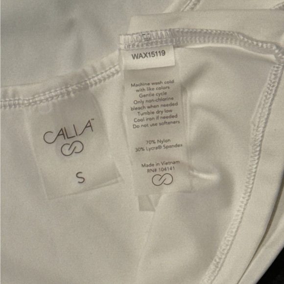 CALIA Inspire Open Back Pilates Tank Pure White Size Small | Trendy Athleisure - Picture 7 of 7